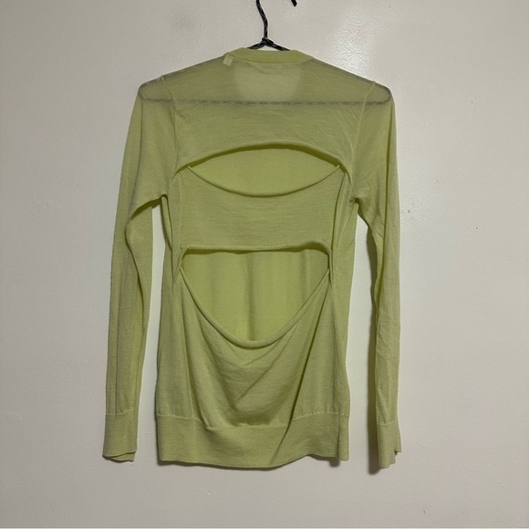 A.L.C. Lex Slash Back Merino Lightweight Knit Sweater - Picture 3 of 5